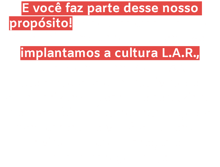 E voc faz parte desse nosso prop sito! Para tornarmos nossa trajet ria ainda mais sustent vel, implantamos a cultura...